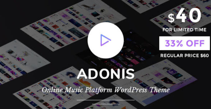 Adonis | Music Platform WordPress Theme