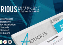 Aerious - Super Light Multipurpose WordPress Theme