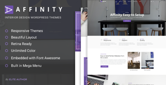 Affinity - Furniture & Interior Design WordPress Theme