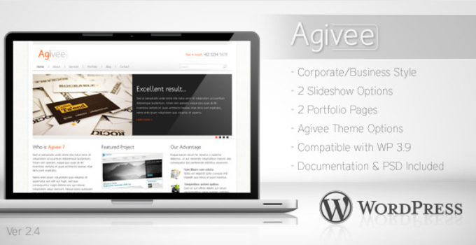 Agivee - Corporate Business Wordpress Theme