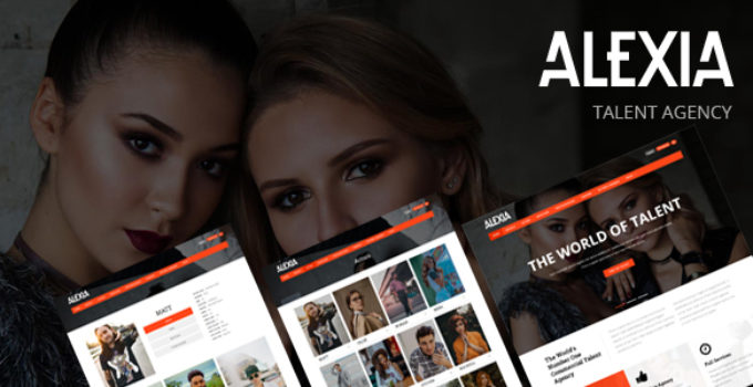 Alexia - Model Agency WordPress Theme
