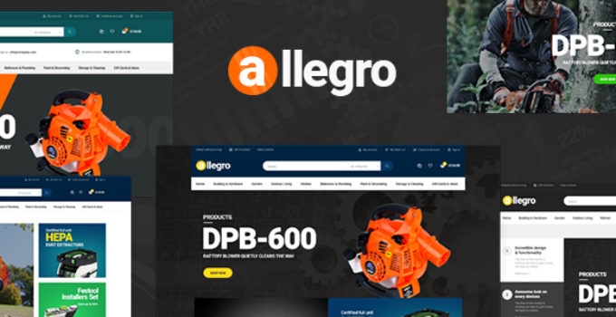 Allegro - WooCommerce WordPress Theme for Hand Tool & Equipment Stores