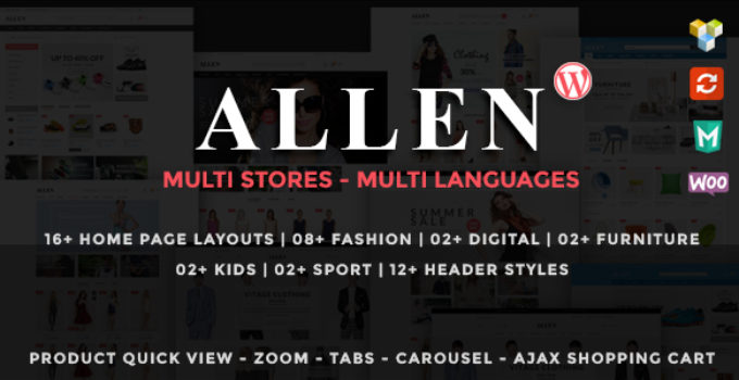 Allen - Multipurpose Responsive WooCommerce Theme