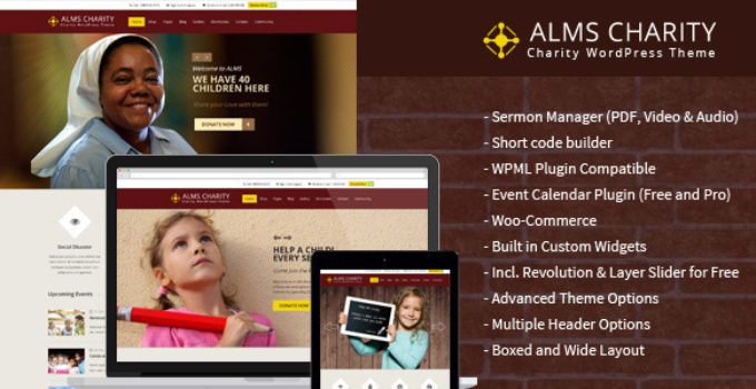 Alms Charity- Charity & Ministry Theme
