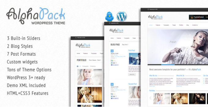 Alphapack - Premium WordPress Theme