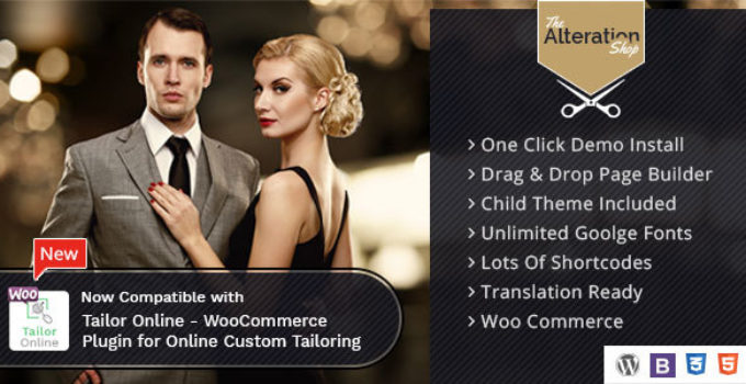 Alteration Shop - WordPress WooCommerce Theme for Tailors and Shops