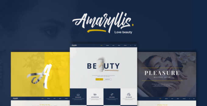 Amaryllis - Beauty/Spa WordPress Theme