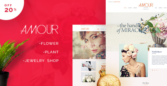 Amour - Shop WordPress theme - Flower - Jewelry - Handmade - Gift