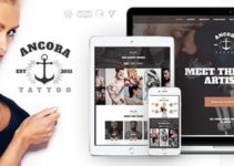 Ancora | An Urban Tattoo Salon and Ink Shop WordPress Theme