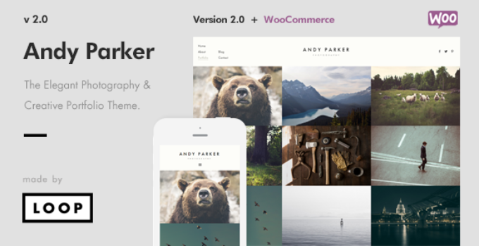 Andy Parker - Creative Photography & Portfolio WordPress Theme