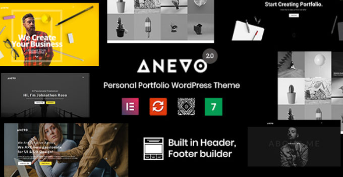 Anevo - Personal Portfolio WordPress Theme