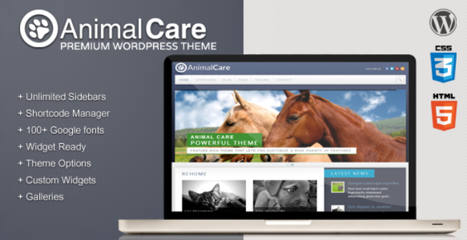 Animal Care - Premium Wordpress Theme