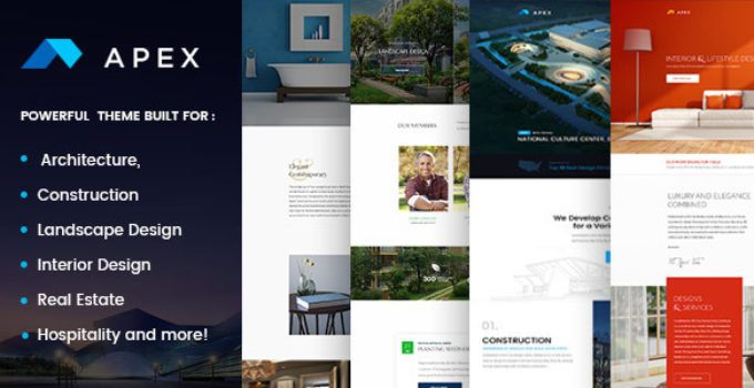 Apex - Construction, Builders, Designers & Architects WordPress Theme