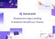 App Landing AeroLand - App Landing Software Website WordPress Theme