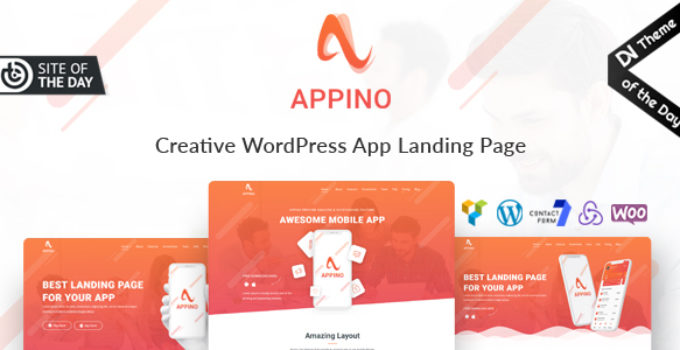 Appino - Creative WordPress App Landing Page