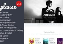 Applause -One-Page Responsive Music & DJ WP Theme