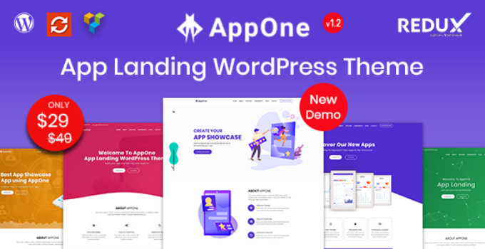 AppOne - App Landing WordPress Theme