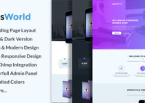 AppsWorld - Responsive App Landing Page Theme