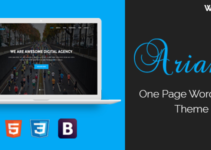 Ariana - Digital Agency One Page WordPress Theme