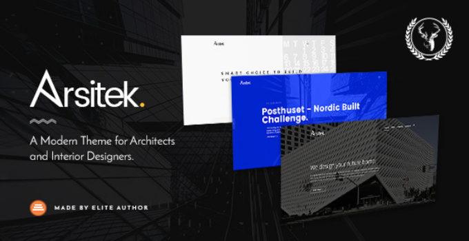 Arsitek | A Modern Theme for Architects and Interior Designers