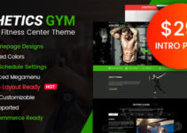 Athetics - Gym Fitness WordPress Theme (Mobile Layout Ready)