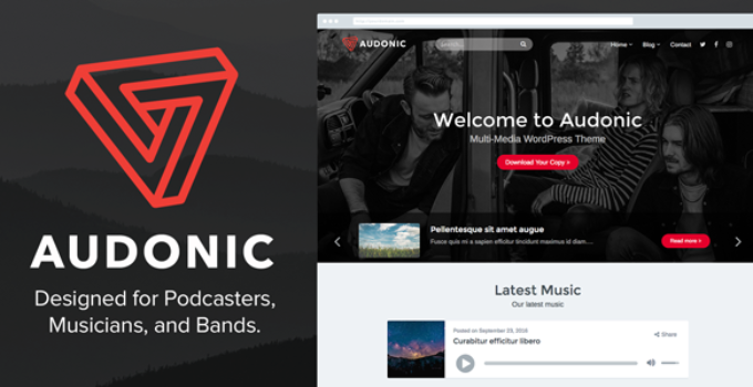 Audonic - Music & Podcasting WordPress Theme