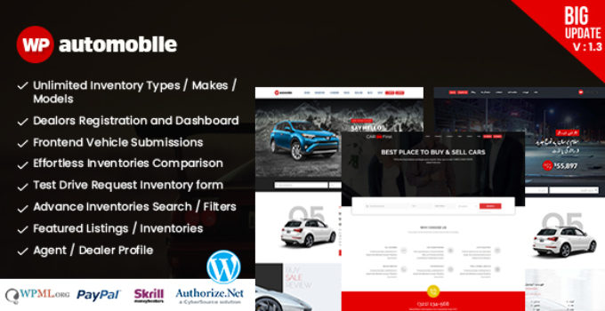 AutoMobile | Responsive Car Dealer WordPress Theme