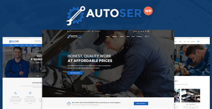 Autoser - Car Repair and Auto Service WordPress Theme
