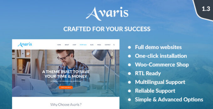 Avaris - Responsive WordPress Multipurpose Theme