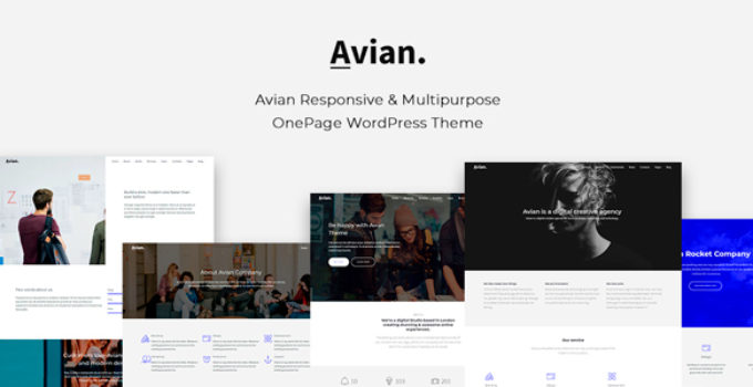 Avian - Responsive and Multipurpose OnePage WordPress Theme