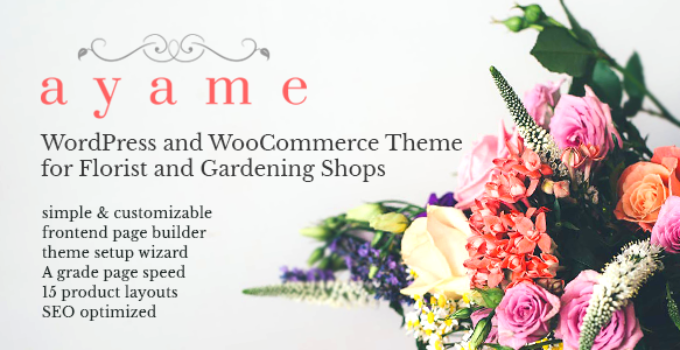 Ayame - WordPress and WooCommerce Theme for Florist and Gardening Shops