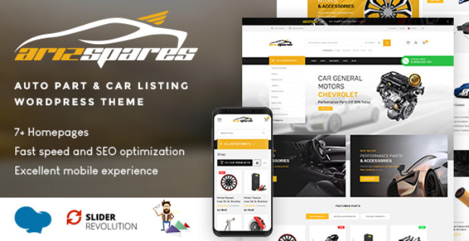 Azirspares - Auto Part & Car Listing WordPress Theme (RTL supported)