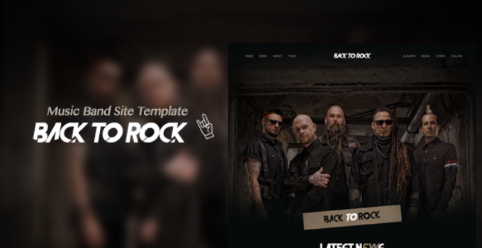 Back to Rock - Creative Music Band WordPress Theme