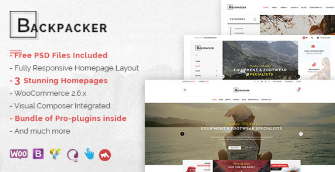 Backpacker - Responsive WooCommerce WordPress Theme