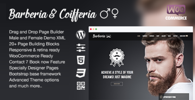 Barberia | Barber & Hair Salon Responsive WordPress Theme