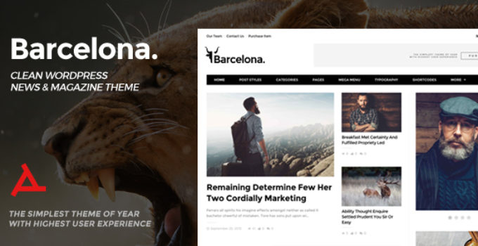 Barcelona. - Clean News & Magazine WordPress Theme