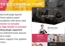Beauty Salon & Construction Services WordPress Theme
