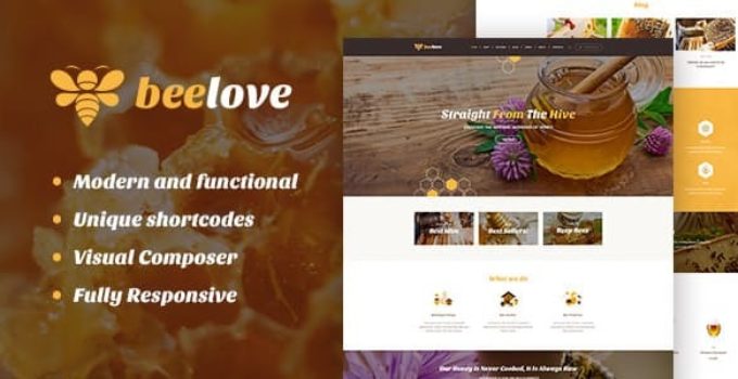 Beelove | Honey Production and Online Store WordPress Theme