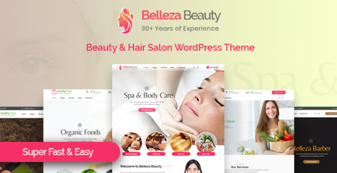 Belleza - Beauty & Hair Salon WordPress Theme