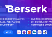 Berserk - Business Portfolio Blog Corporate eCommerce Shop WordPress theme