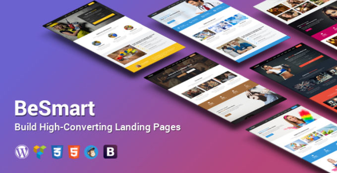 BeSmart High-Converting Landing Page WordPress Theme