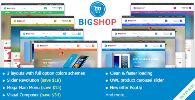 BigShop - Responsive Multi-Purpose Woocommerce WordPress Theme