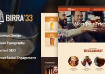Birra33 - Brewery Brewpub and Craft Beer Shop WordPress Theme