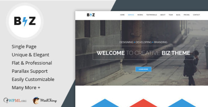 Biz - Multipurpose Business WordPress Theme
