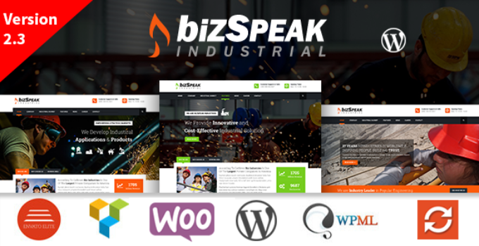 BizSpeak - Industrial WordPress Theme