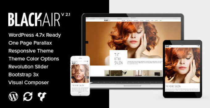 Blackair - One Page WordPress Theme for Hair & Beauty Salon