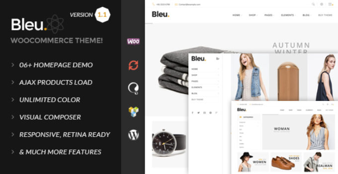 Bleu - Fashion Responsive WooCommerce Theme