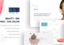 Bleute - WordPress theme Beauty | Spa | Hair Salon | Makeup | Hair | Yoga | Booking WooCommerce