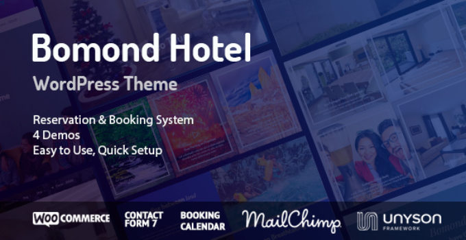 Bomond Hotel WordPress Theme
