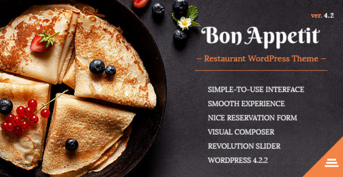 Bon Appetit - Restaurant WordPress Theme